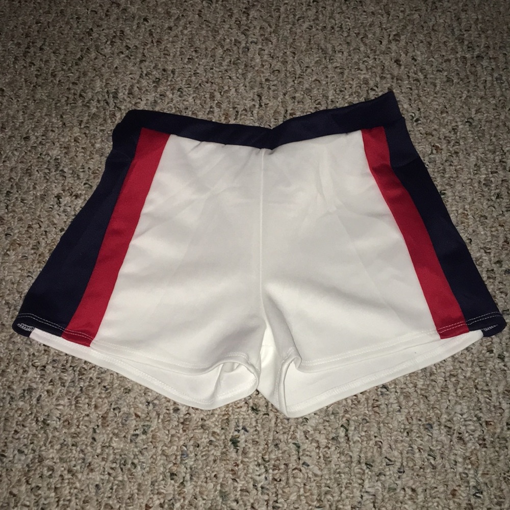 fashion nova shorts red navy white